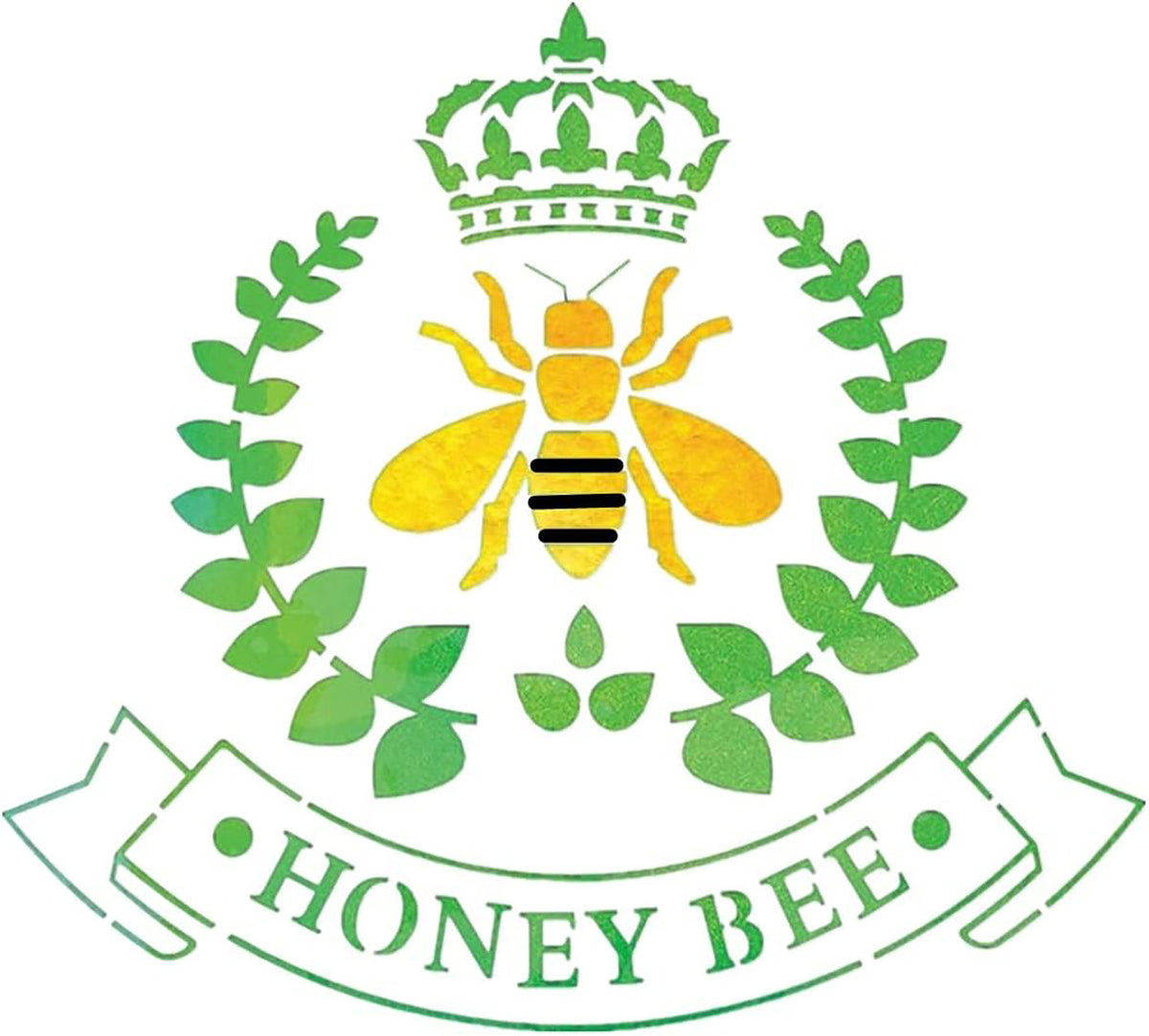 bee stencil diy