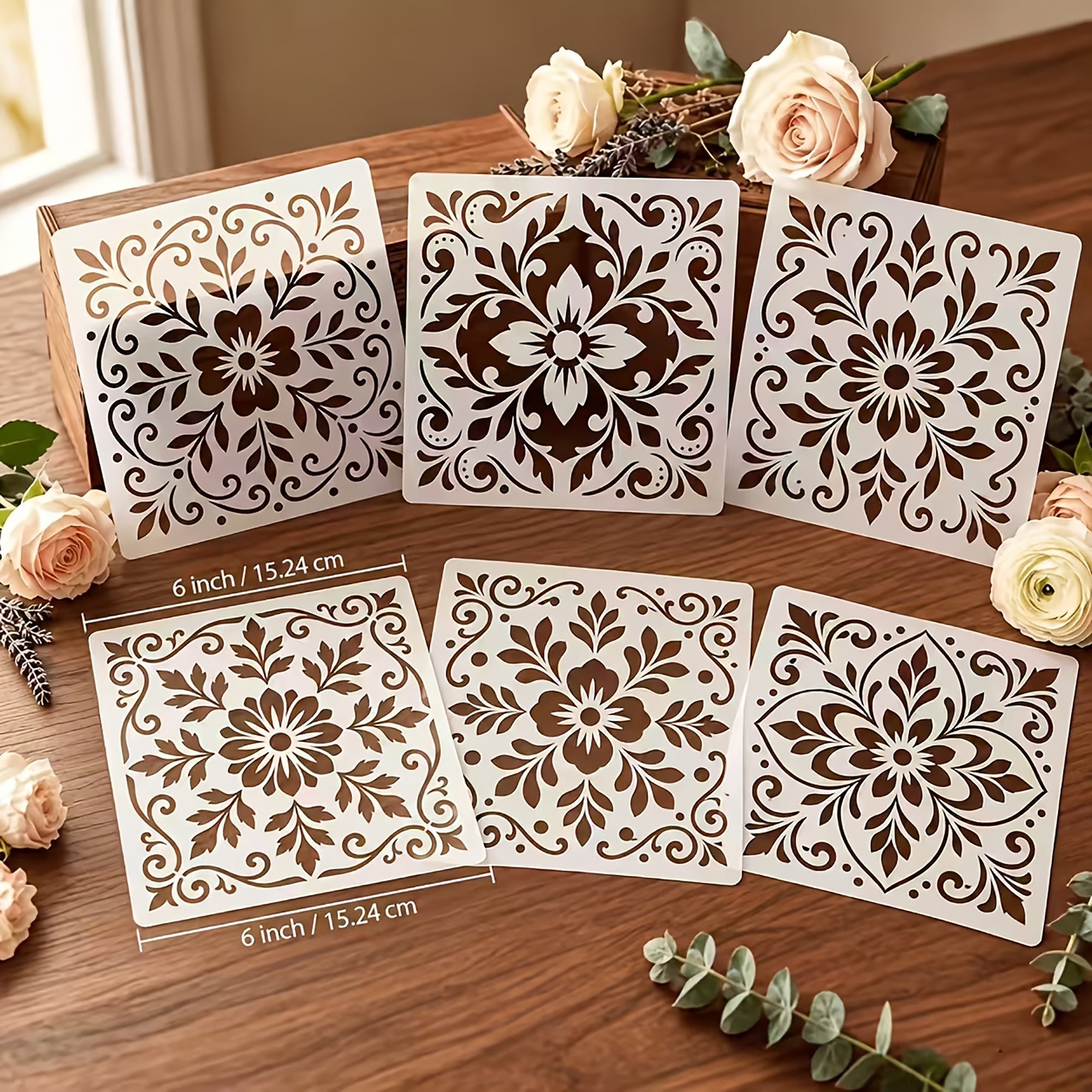 reusable mandala rangoli stencil templates for diwali decoration