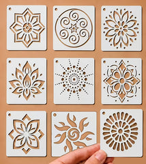 diwali mandala stencils for diy art and craft