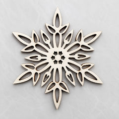 wooden snowflake ornaments for christmas tree