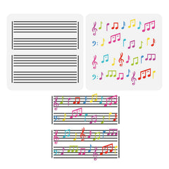 music notes stencil