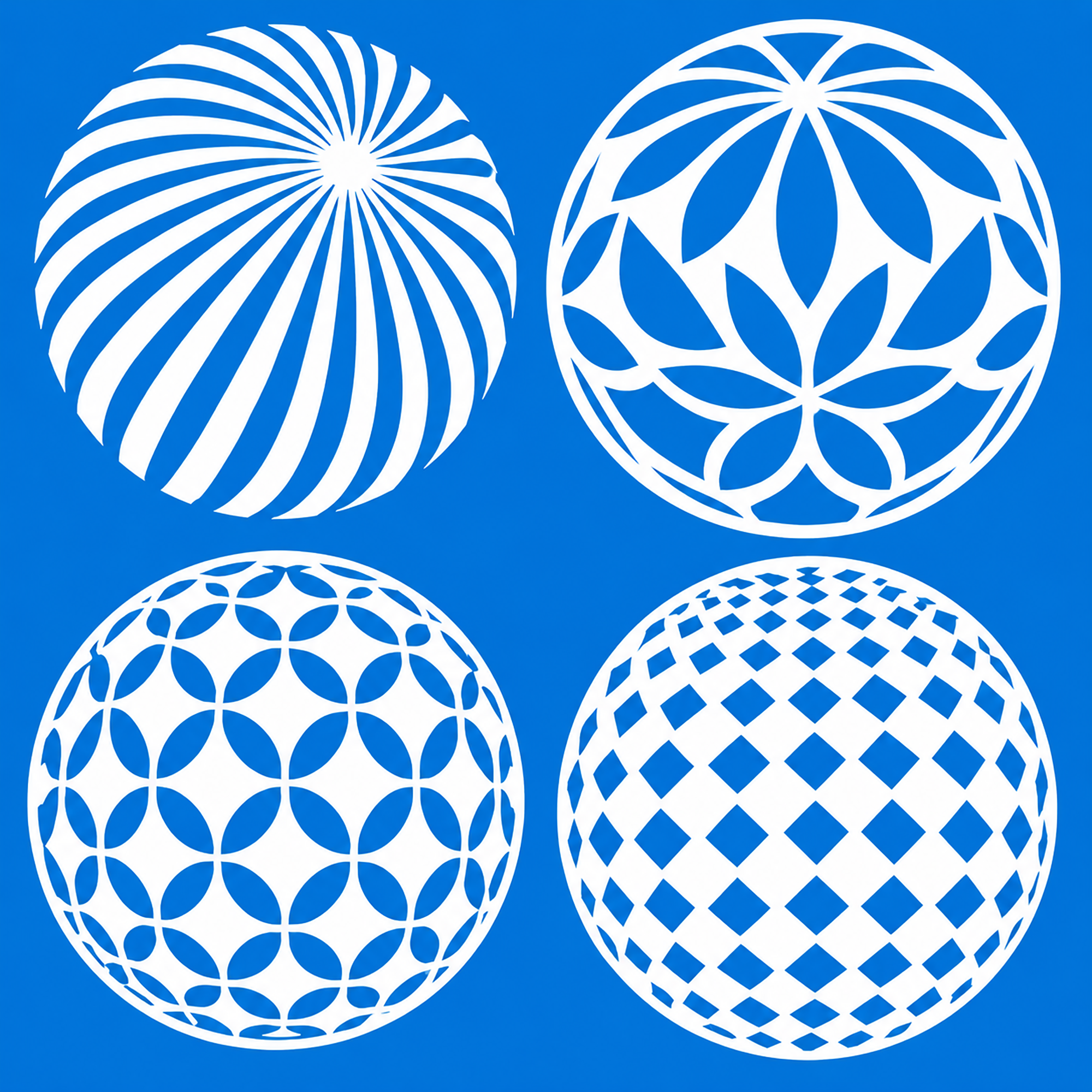 pack of 4 diwali rangoli stencils for floor decoration