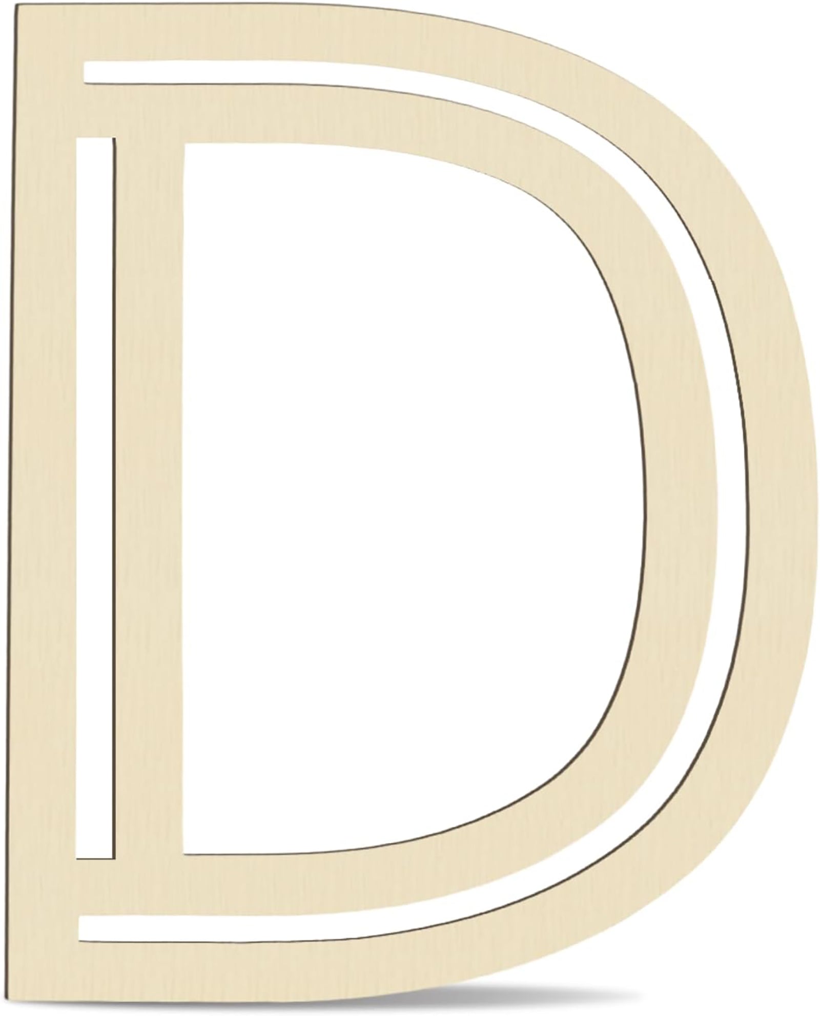 wooden letter d mdf cutout diy paintable alphabet d craft base