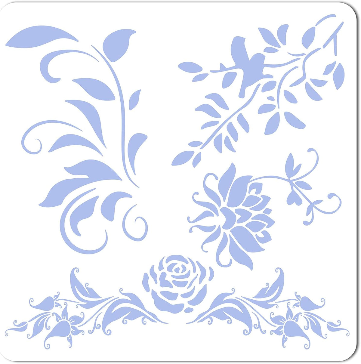 rose vine stencil for painting