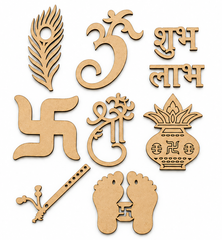 wooden diwali decorative cutouts for diy art and craft
