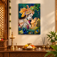 Radha Krishna wall art painting MDF