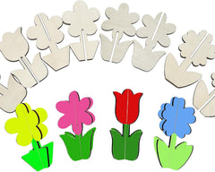 wooden tulip cutouts
