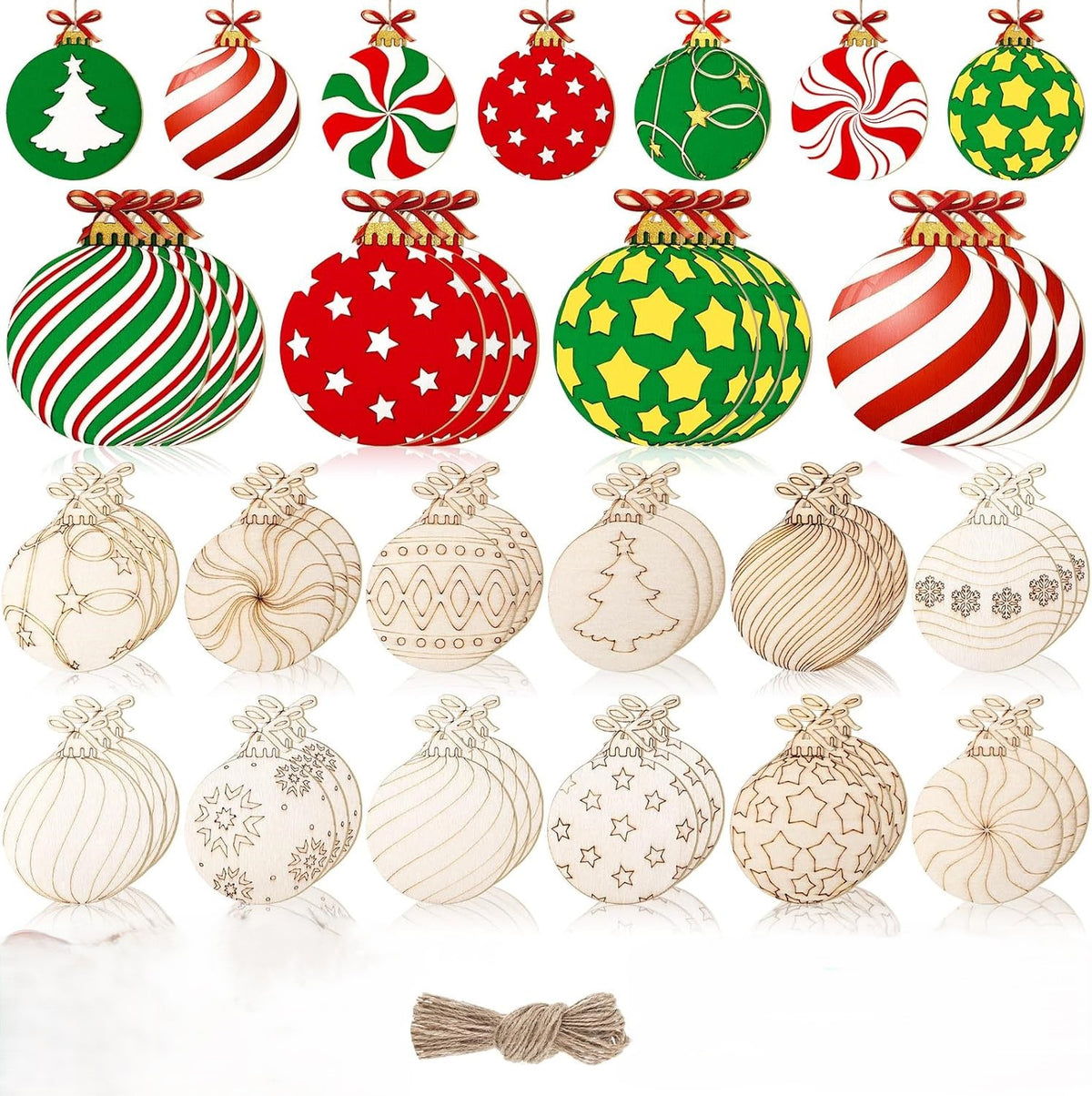 christmas wooden cutouts for diy crafts