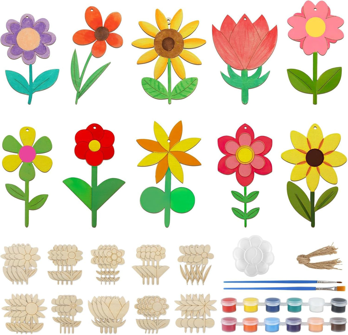flower wood cutouts