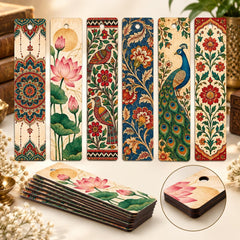 Kalamkari art bookmarks for readers
