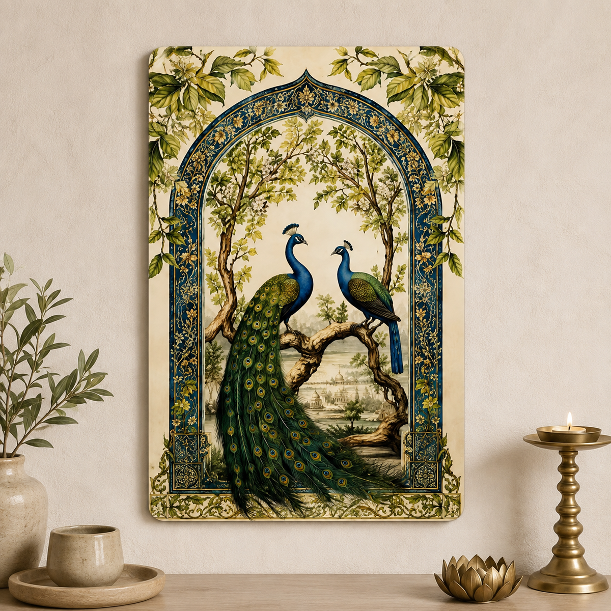 peacock couple wall art for home decor