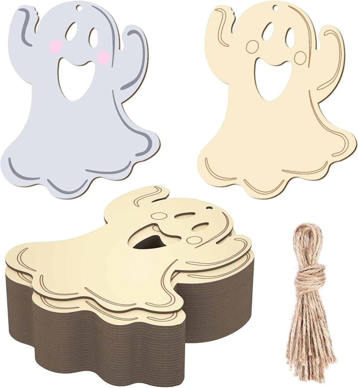 diy wooden ghost cutouts