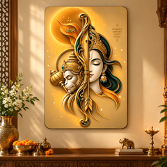 Shri Ram Hanuman wall art painting for home decor