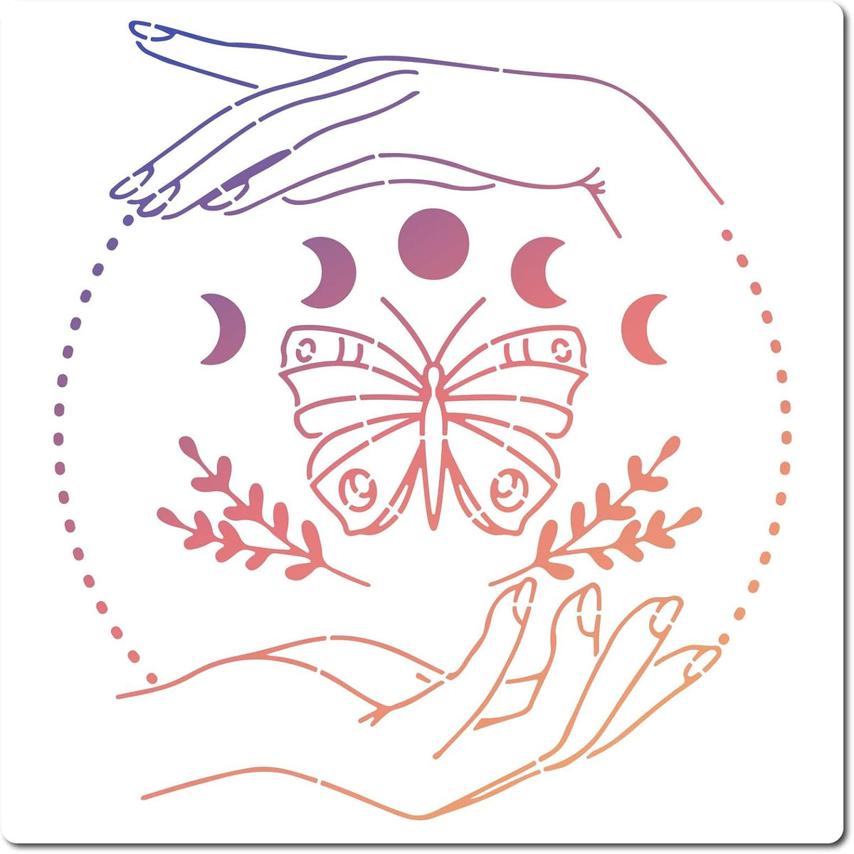 moon phase stencil for painting