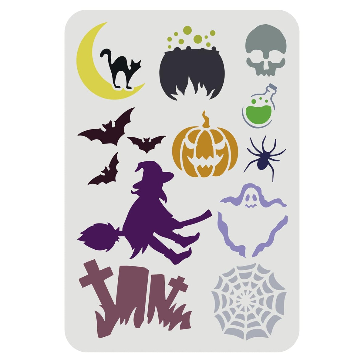 halloween theme stencil for diy painting