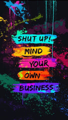 funny rude quote wall decor metal print for home