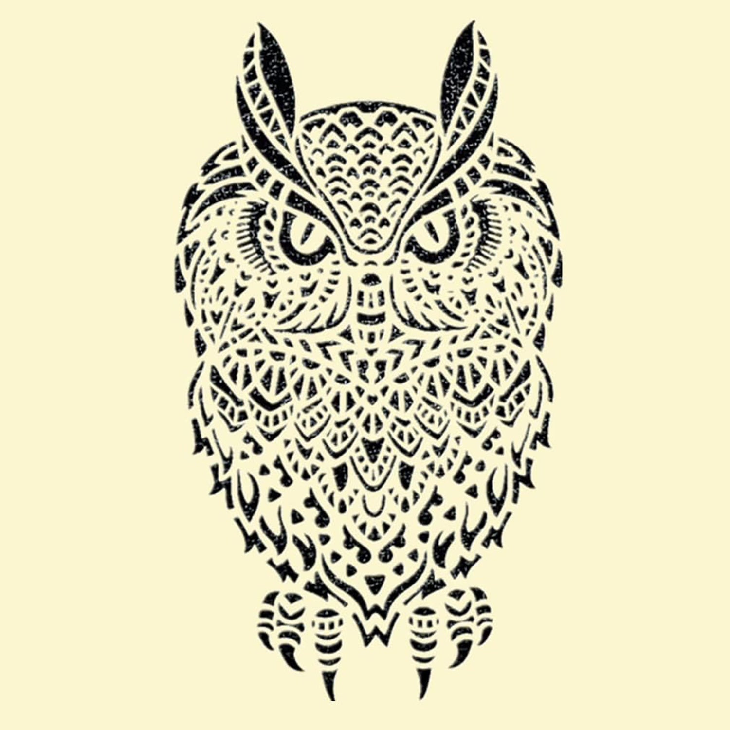 owl stencil diy