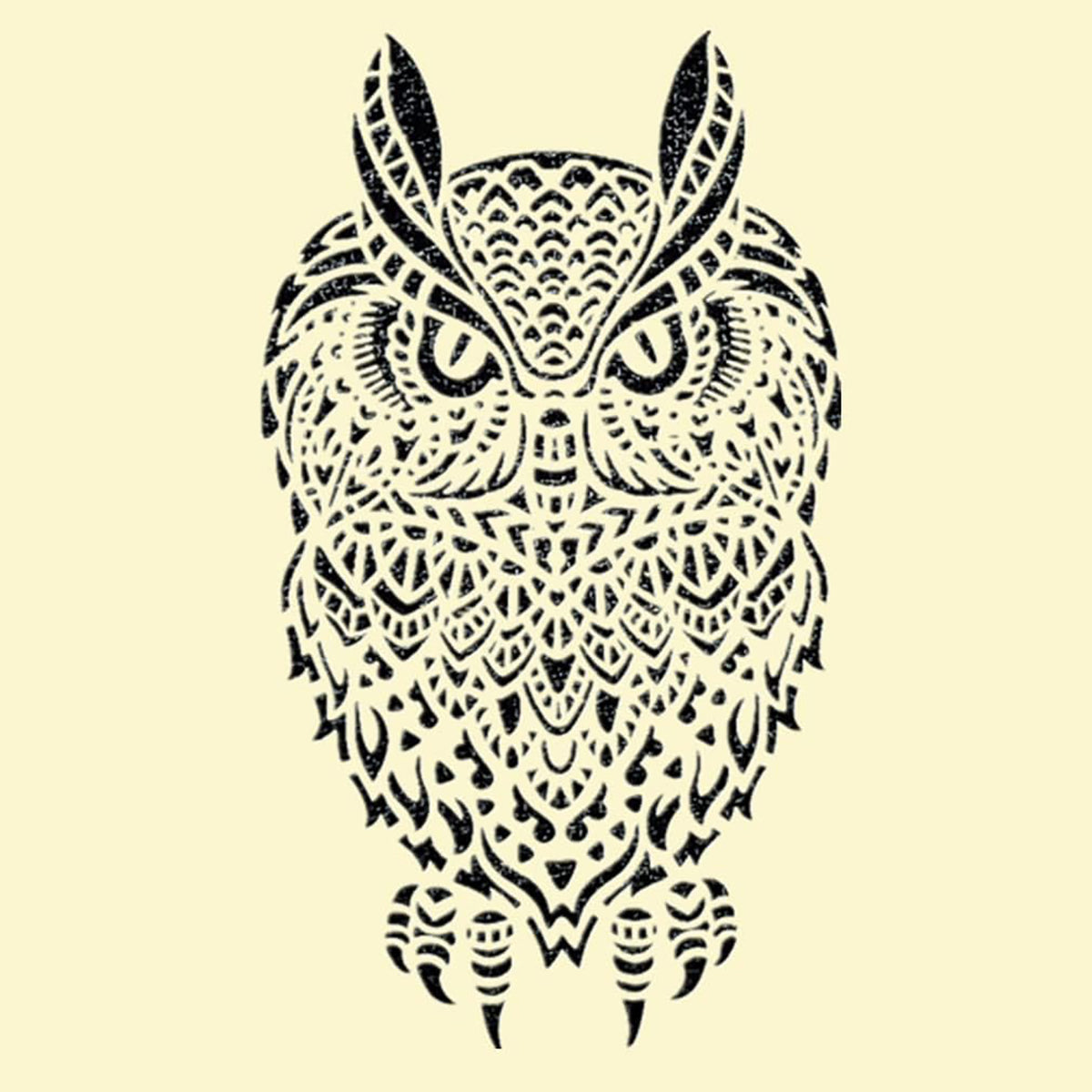 owl stencil diy