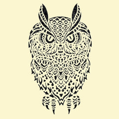 owl stencil diy