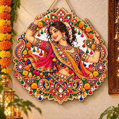 Garba dancer wall hanging decoration