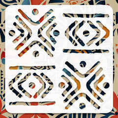 tribal design painting stencil for diy art