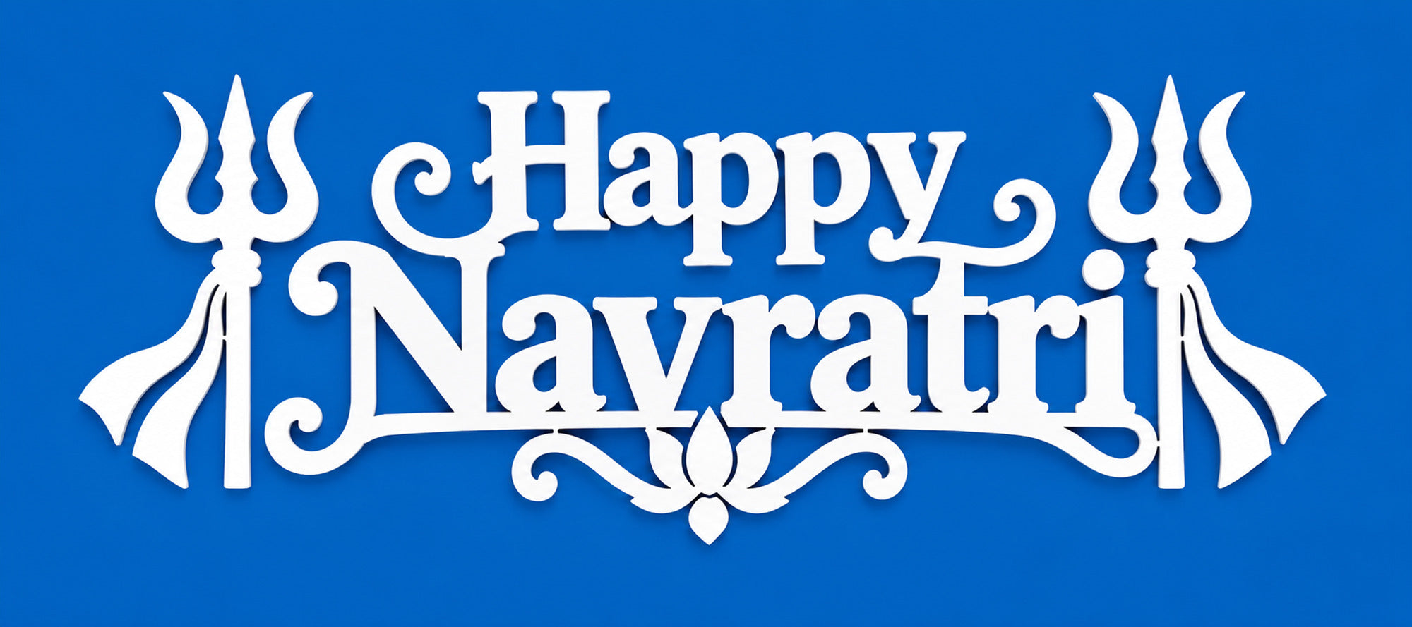 happy navratri pet plastic painting stencil