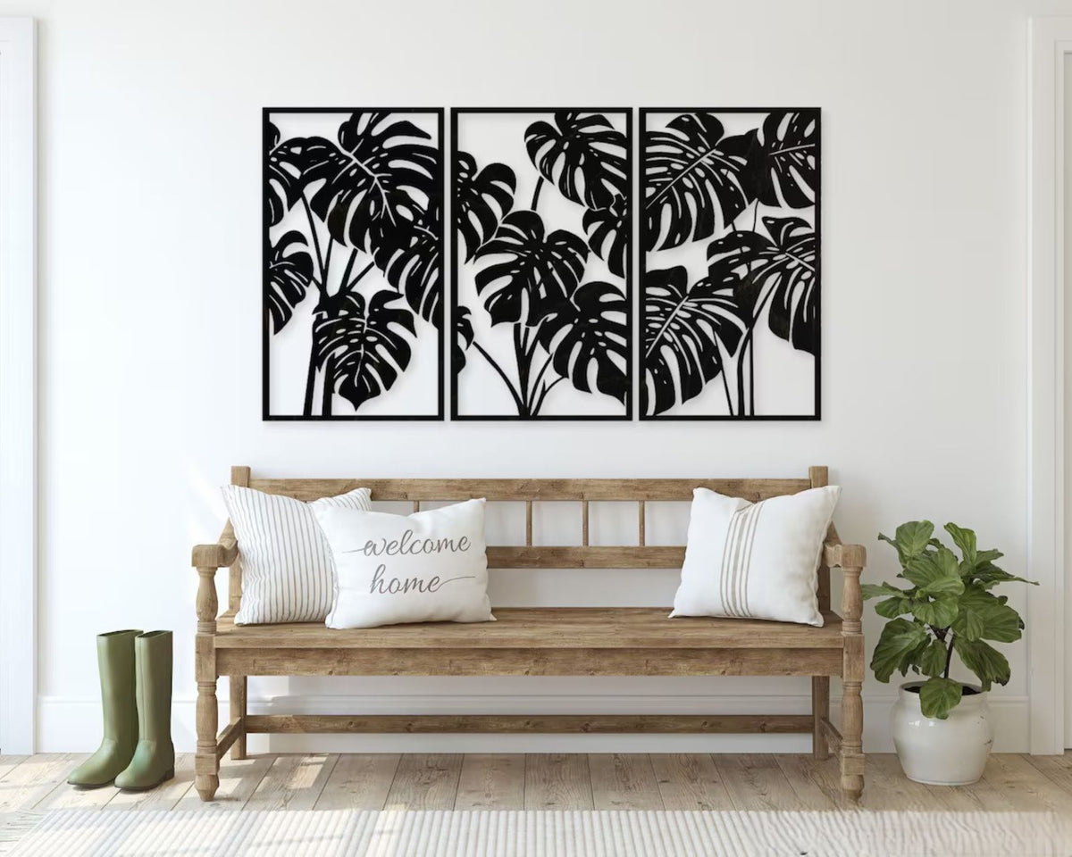 botanical wall art for living room decoration
