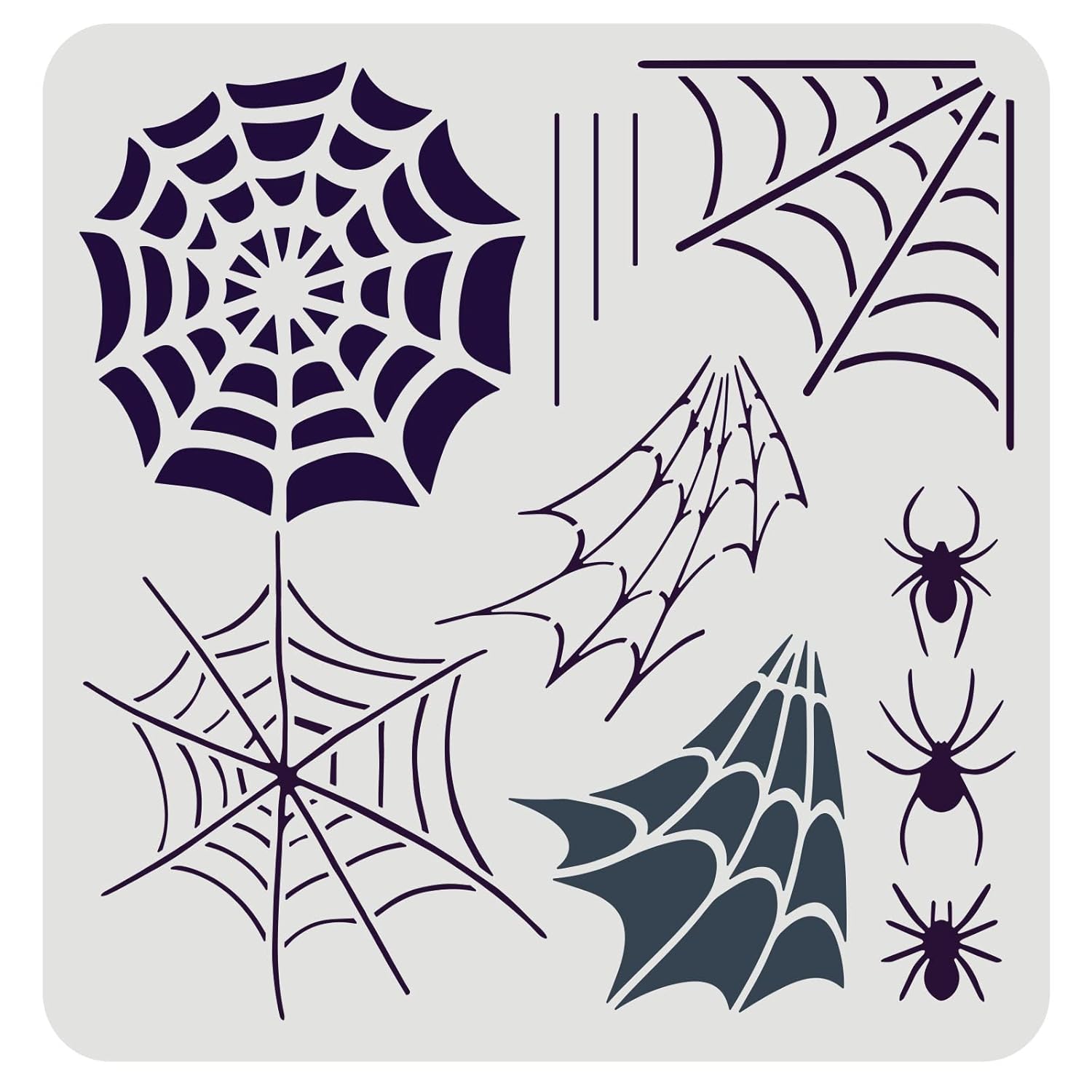 spiderweb spider stencil for diy painting