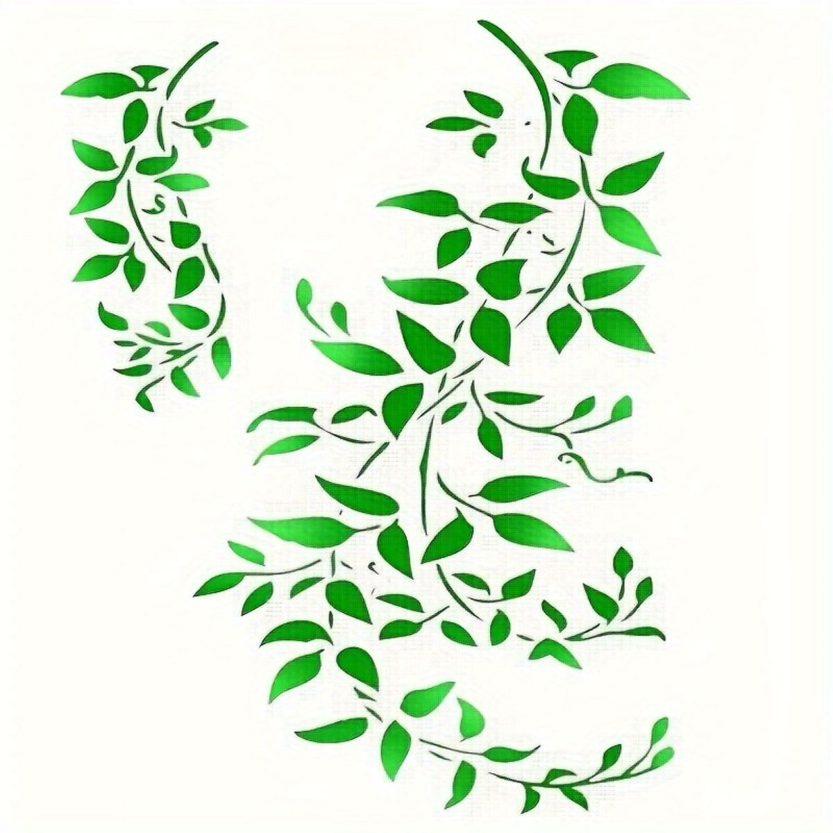 Reusable PET leaf stencil for DIY craft projects