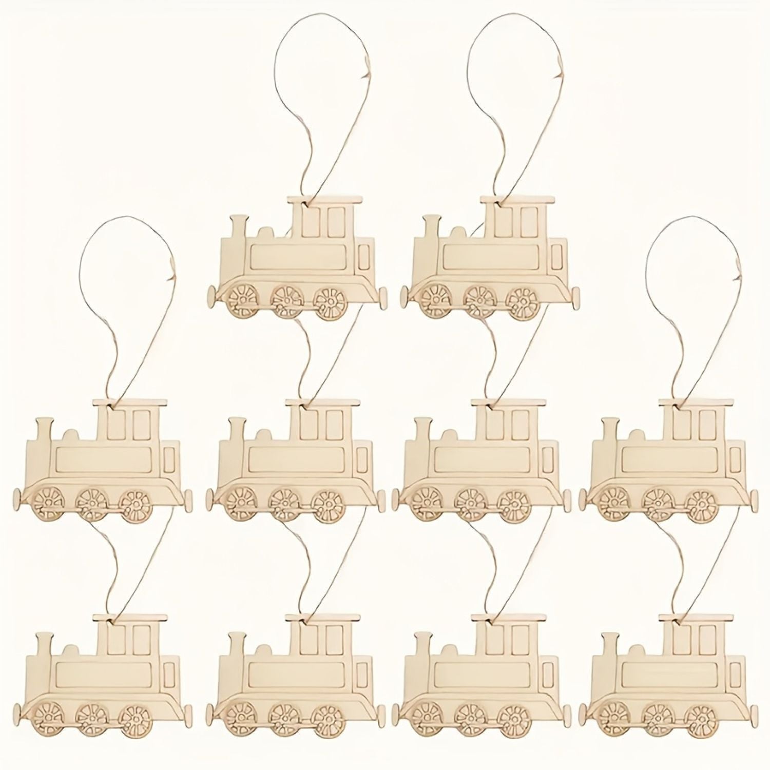 wooden train cutouts for diy crafts