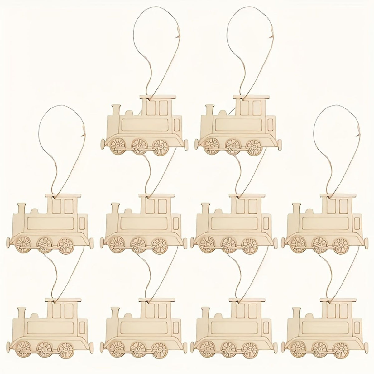 wooden train cutouts for diy crafts