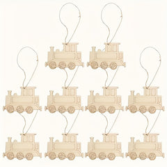 wooden train cutouts for diy crafts