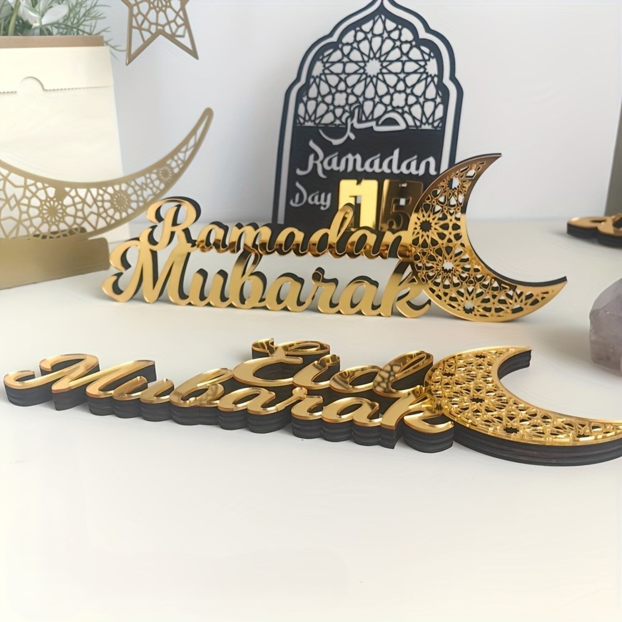 Ready to display Ramadan table decor