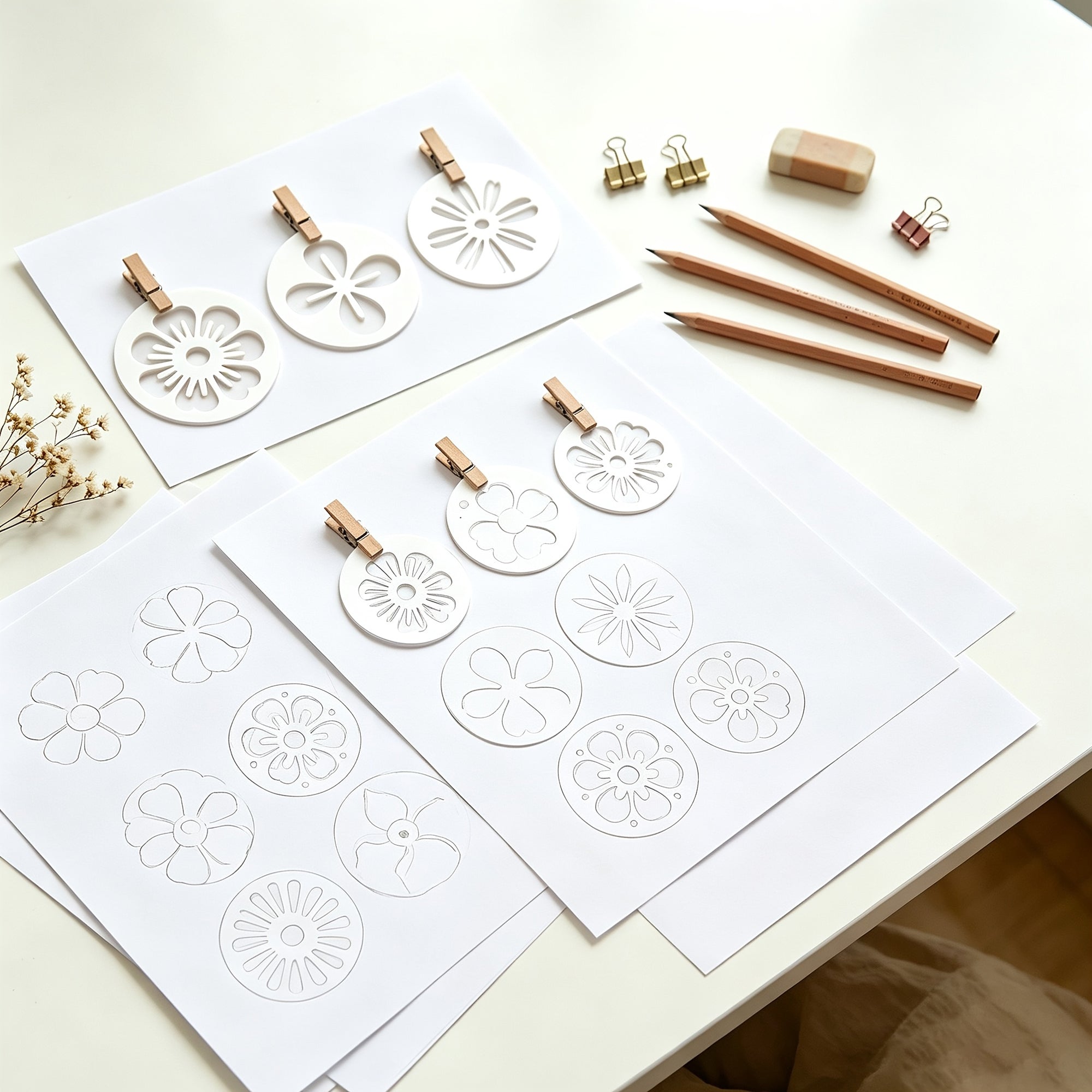 reusable flower drawing stencils for diwali rangoli designs
