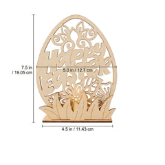 Happy Easter egg candle holder decoration for home