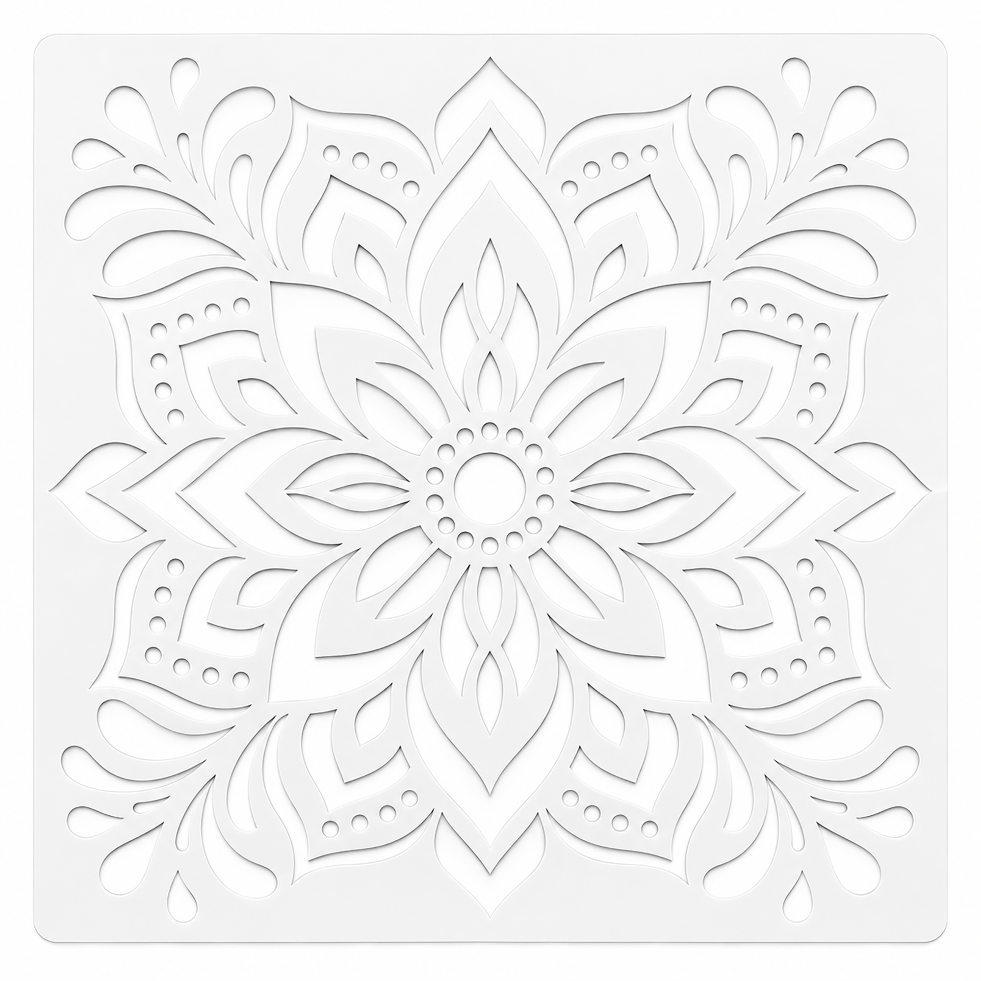 reusable rangoli stencil for floor