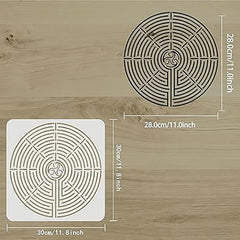 labyrinth stencil