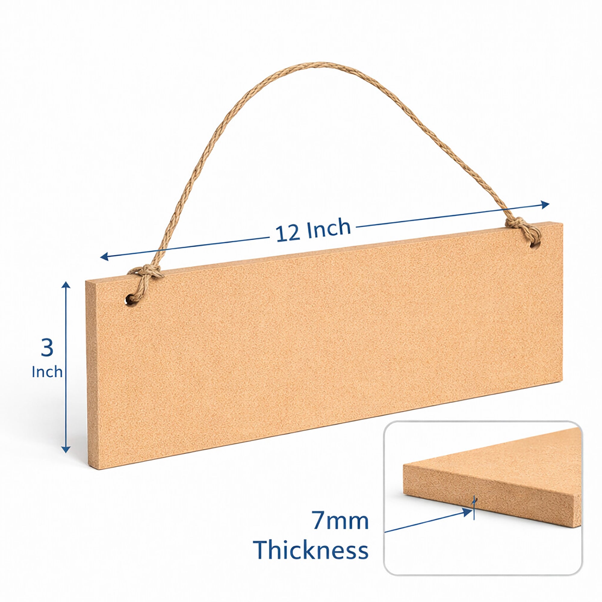 rectangular mdf hanging board for painting
