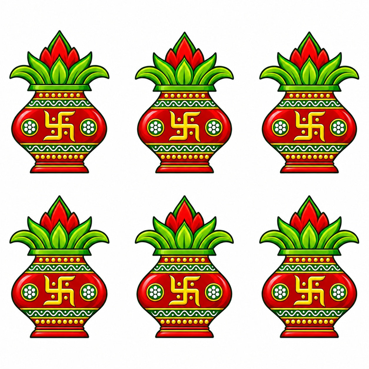 Kalash decoration for pooja room
