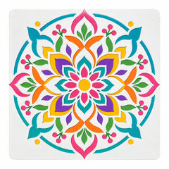 reusable diwali rangoli painting stencil