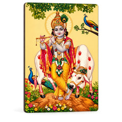 Krishna with cow theme wall decor