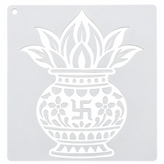 kalash painting stencil for wall art

