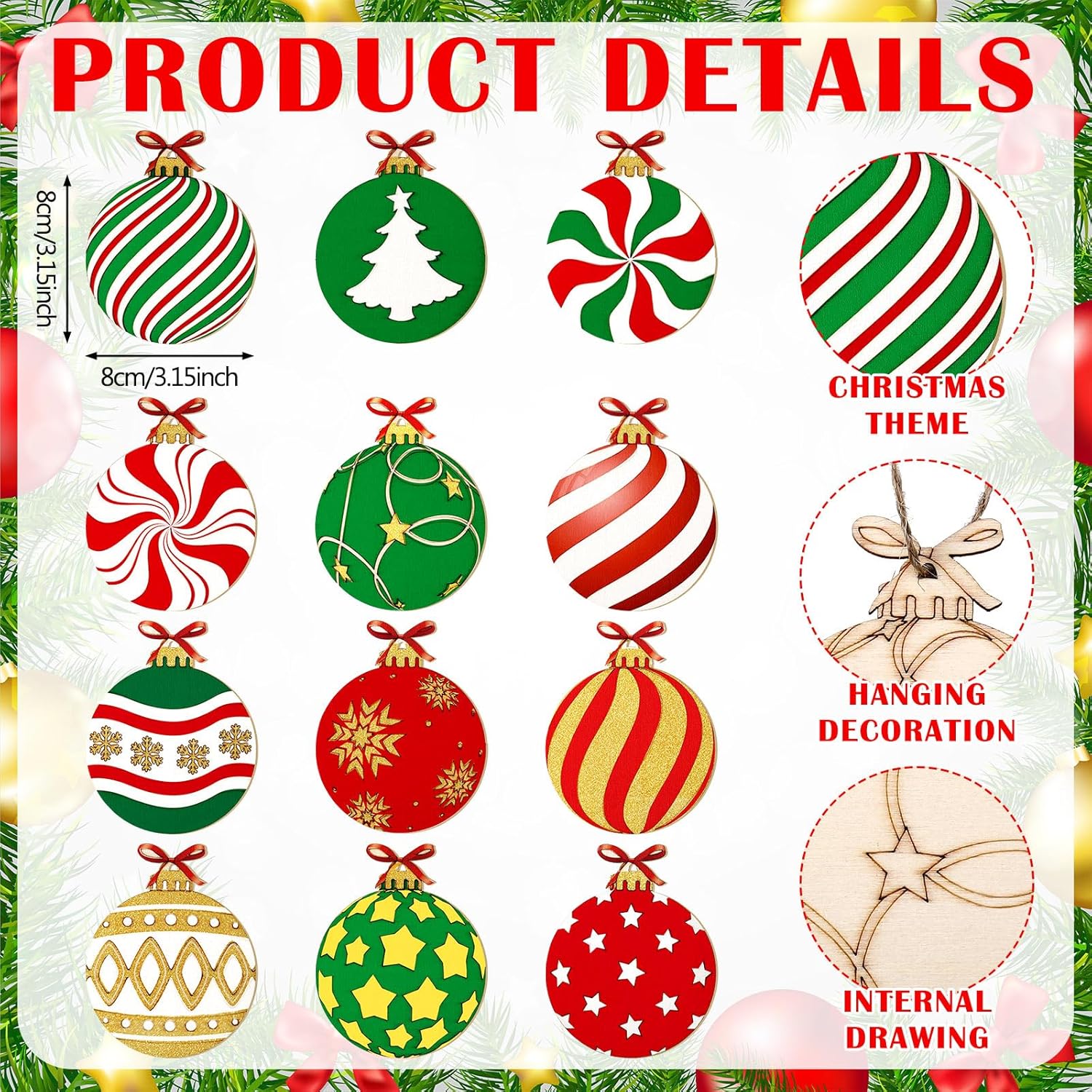 unfinished wood ornaments for painting