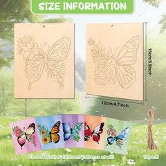 unfinished wooden butterfly cutouts