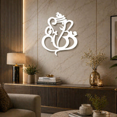 wooden ganpati wall hanging for entrance
