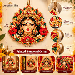 Navratri goddess face wall art decoration