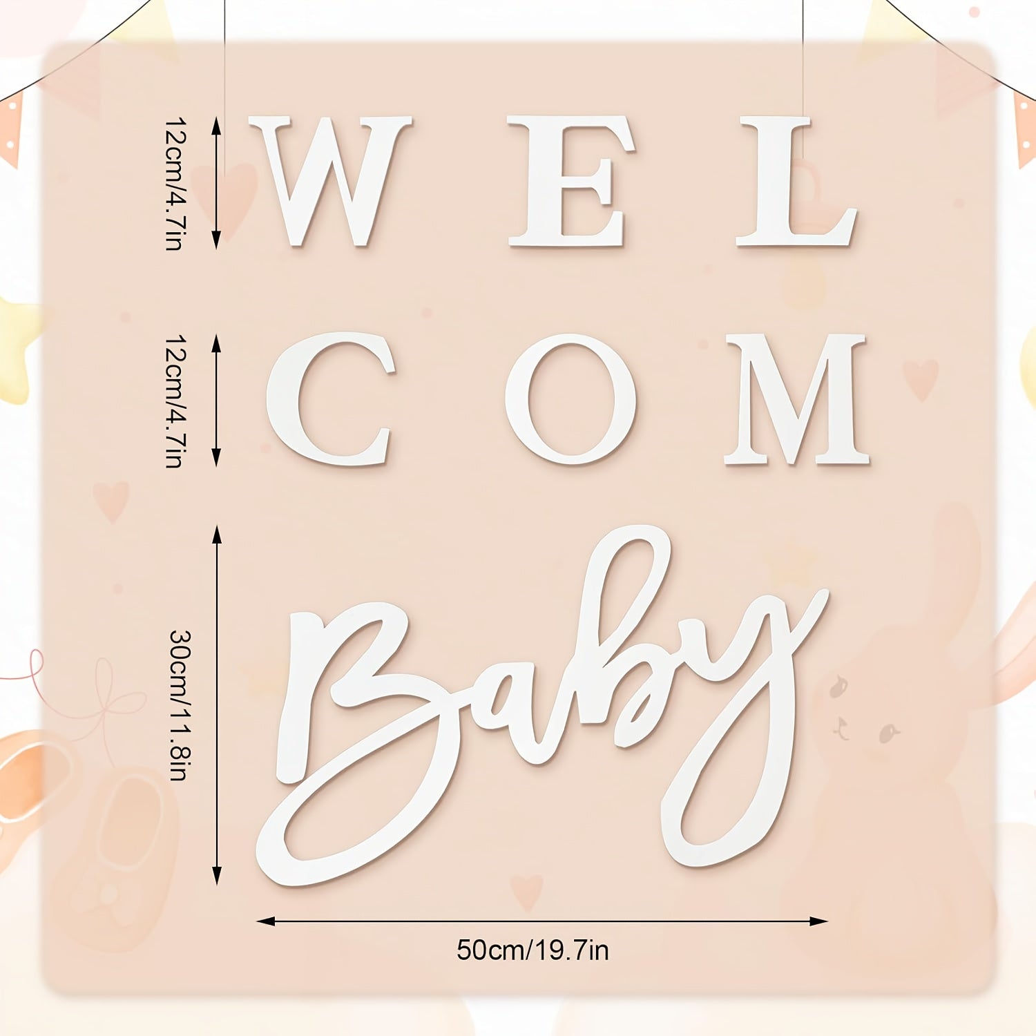 baby birthday wall decor