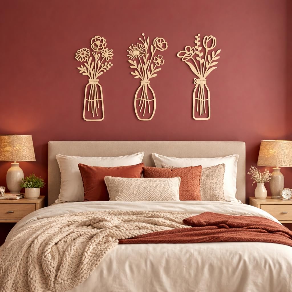 flower pot wall decor for home decoration