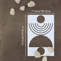 reusable geometric stencil for wall painting