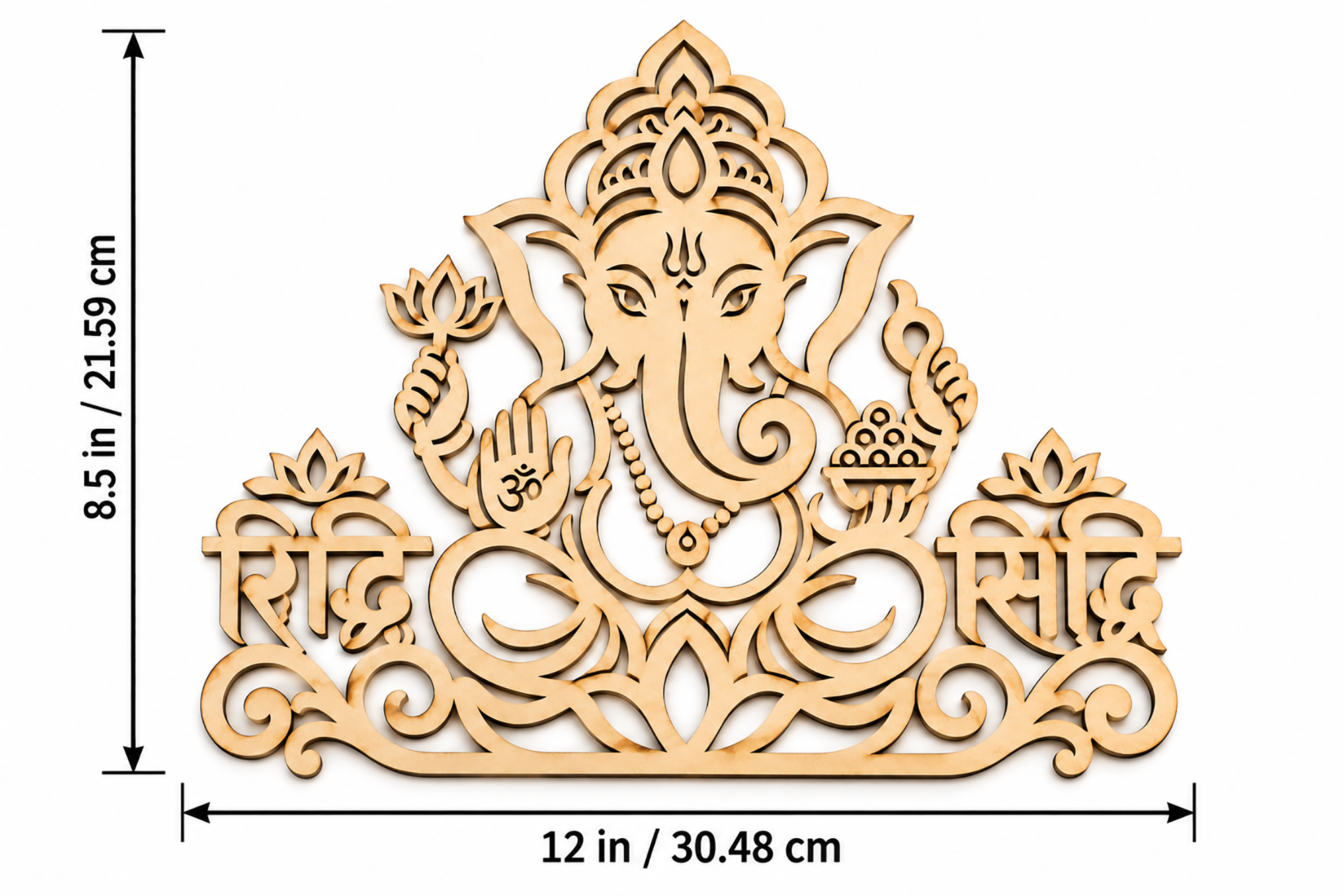 ganesha wooden cutout for diwali diy craft